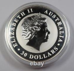 2013 AUSTRALIA 1 Kilo Silver Kookaburra $30 Dollar Coin #40505E