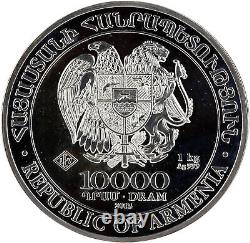 2013 Armenia 1000 Dram Noah's Ark Kilo. 999 Fine Silver Coin