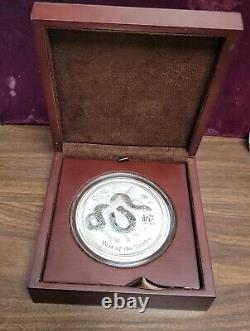 2013 P $30 Australia. 999 Silver 1 Kilo Coin Year of the Snake With BOX