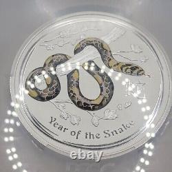 2013 P Australia Colorized Snake 1 KG Kilo 999 Fine Silver Ms69 First Strike