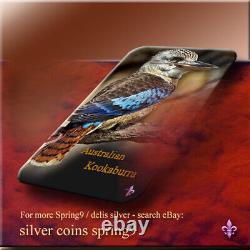 2014 1 Kilo Silver Australian Kookaburra BU In a Presentation Case delis coins