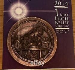 2014 1 Kilo Silver Isle Of Man Birth Of Christ High Relief pf 70 Ultra Cameo