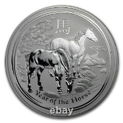 2014 Australia 1 KILO Silver Lunar Year of the HORSE in ORIGINAL PLASTIC CASE