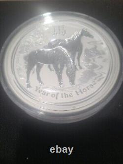 2014 Australia 1 Kilo. 999 Silver Year Of The Horse