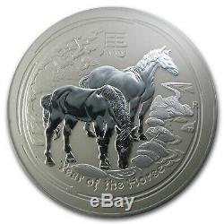 2014 Australia 10 kilo Silver Lunar Horse BU (321.5 oz) SKU #78052