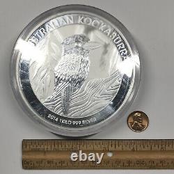 2014 Australian Kookaburra 1 kilo Silver Coin 32.15 troy oz 1 kg kilogram