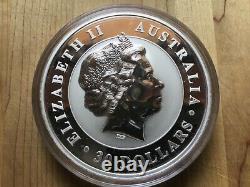2014 Australian Kookaburra Kilo 999 fine silver coin