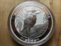 2014 Australian Kookaburra Kilo 999 fine silver coin
