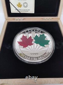 2014 Canada 1 Kilo 99.99 Fine Silver $250 Coin Maple Leaf Forever 1000 Grams
