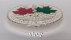 2014 Canada 1 Kilo 99.99 Fine Silver $250 Coin Maple Leaf Forever 1000 Grams