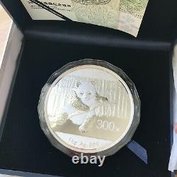 2014 China 1 Kilo Kg Silver Panda 300 Yuan Coin Mint Condition (box/COA)
