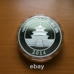 2014 Chinese 1Kg 300 Yuan Kilo Panda Silver coin. 999