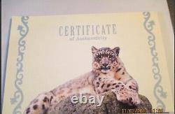 2014 Gabon Snow Leopard Big Cat 1/2 Kilo Silver Bullion Coin Panthera Mintage 50