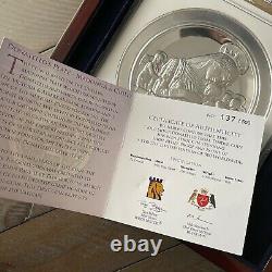 2014 Isle Man Birth Of Christ Kilo. 999 Fine Silver High Relief Coin Ngc Pf70