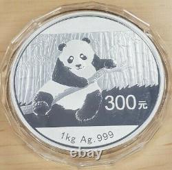 2014 Kilo Silver Panda Proof coin With Box and COA