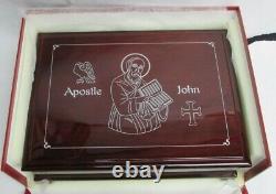 2014 SILVER LIBERIA PROOF KILO Kg 1000 GRAMS PUZZLE APOSTLE SAINT JOHN COIN BOX