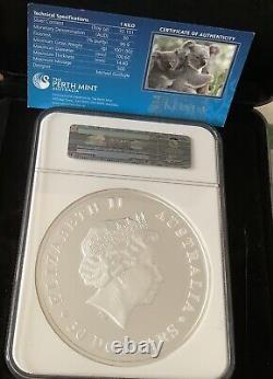 2014P $30 AUSTRALIA KOALA 1 KILO SILVER WithNGC PF70 BOX & COA