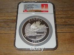 2015 Canada Conservation Whooping Crane 1/2 Kilo Silver NGC PF70 1st Ultra Cameo
