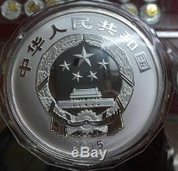2015 Chinese Sacred Buddhist Mountain (Mount Jiuhua) 1kg kilo silver coin