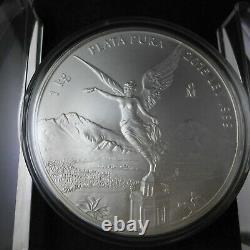 2015 Libertad 1Kilo silver. 999 Fine Banco de Mexico Plata Pura in Round Capsule