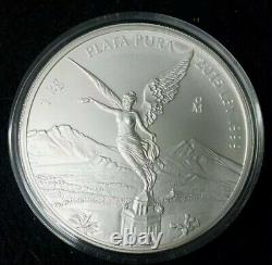2015 Mexico Libertad 1 Kilo kg Brilliant Uncirculated BU. 999 Silver Plata Pura