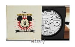2015 Niue $100 Mickey Mouse Steamboat Willie (1 Kilo Silver) NGC PF69UC