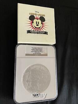 2015 Niue Disney Mickey Mouse Steamboat Willie 1 Kilo Silver NGC PF 70 UC