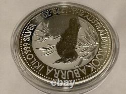2015 Perth 1 Kilo and 1oz. 999 Silver Australian Kookaburra 25th Anniv. Coin