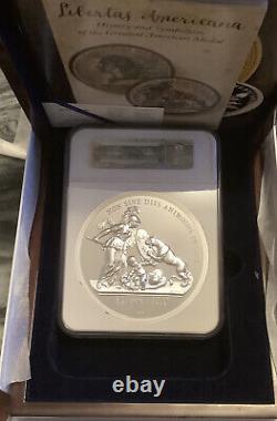 2015 libertas americana monnaie de paris 1 kilo silver ngc pf70 low coa #