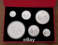 2016 1 Kilo &18.5 oz Silver Australia Lunar Year Of The Monkey Coins Set