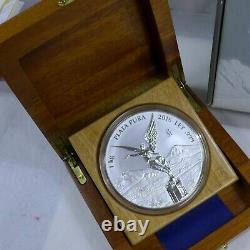 2016 1 Kilo Libertad. 999 silver Mexico Plata Pura Capsule Box+ COA BU Prooflike