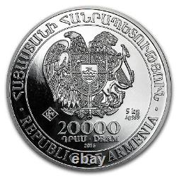2016 Armenia 5 kilo Silver 20000 Drams Noah's Ark