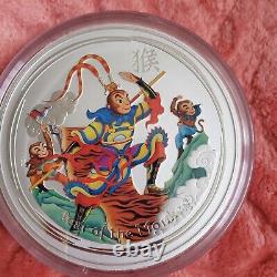 2016 Australia $30 Lunar II Year of the Monkey King 1 Kilo Kg Silver Color Coin
