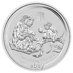 2016 P $30 AUD Australia Lunar Series II Year Of The Monkey 1 Kilo. 999 Silver