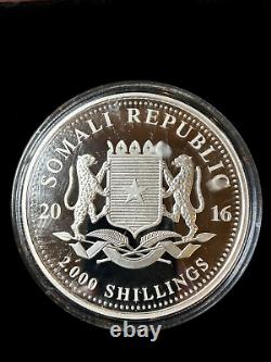 2016 Somalia Elephant (1 Kilo) Silver Coin (#89) Low Mintage of 100