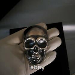 2017 1/2 KILO. 999 Antiqued Silver COIN $25 SKULL Palau Coin withbox and gloves