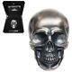 2017 1/2 Kilo Palau Big Skull High Relief Antiqued Silver Coin $25 (withbox)