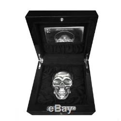 2017 1/2 Kilo Palau Big Skull High Relief Antiqued Silver Coin $25 (withBox)