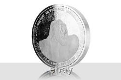 2017 1 KILO Congo Silverback Gorilla. 999 Silver Coin BU #A432
