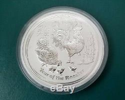 2017 1 Kilo Silver Australia Lunar Year of The Rooster