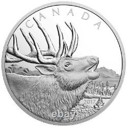 2017 $125 Call of the Wild Elk Wapiti. 9999 Pure Silver Half Kilo Coin