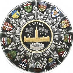 2017 Canada Puzzle Coin Silver 13 Provincial/Territory Heraldic 1/2 Kilo 2007