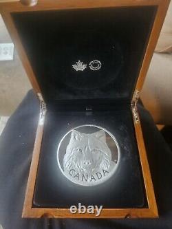 2017 IN THE EYES OF THE TIMBER WOLF Kilo Silver Proof Coin $250 Canada RCM #76