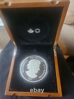 2017 IN THE EYES OF THE TIMBER WOLF Kilo Silver Proof Coin $250 Canada RCM #76