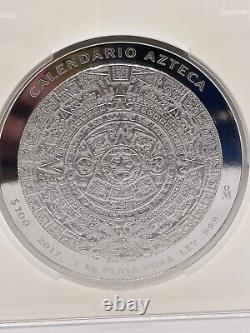 2017 Mexico 1 kilo Silver Aztec Calendar PCGS PR-70 DCAM
