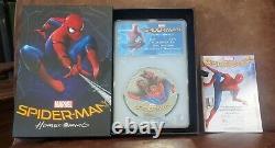 2017 PCGS PF70 COOK IS. 1 KILO $100 & 1oz $5 SPIDER-MAN HOME COMING 2 Coin Set