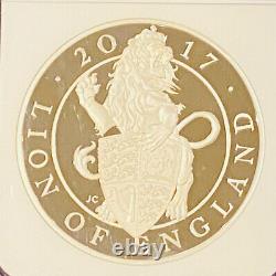 2017 Queen's Beasts Kilo silver proof NGC PF69 UC The Lion Of England