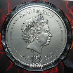 2017 Samoa Greek Chthonic Gods 1 kg. 999 Silver $25 Antique Finish (kilo)