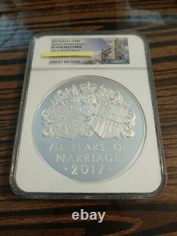 2017 UK Platinum Wedding Kilo(1000 grams)Silver Coin WithNGC PF70 First 50 Struck