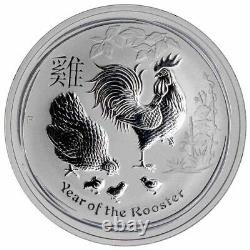 2017 Year of the Rooster Australia Kilo coin 32.15 oz. 999 Silver